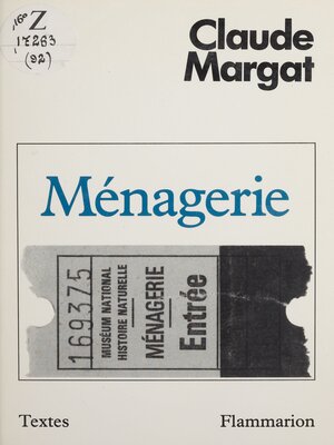 cover image of Ménagerie